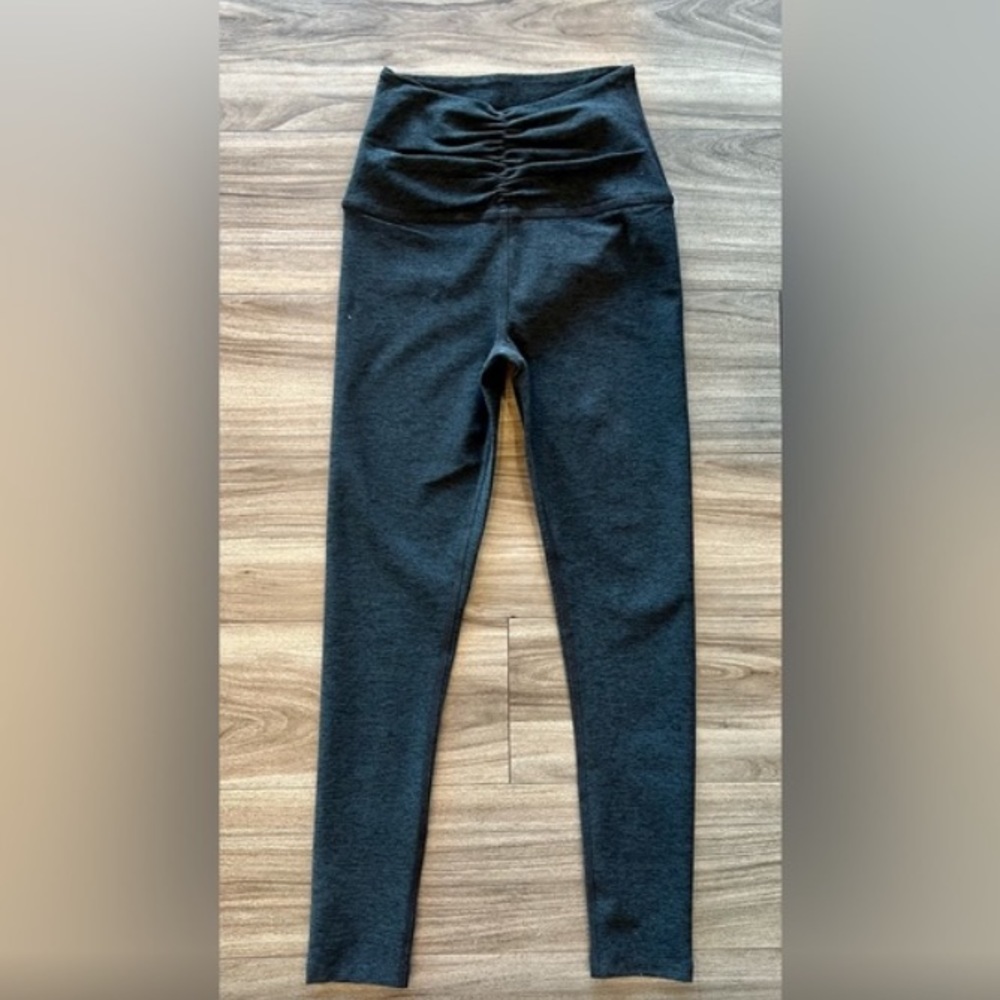 Beyond Yoga Spacedye Centered HW Midi Legging - Darkest Night